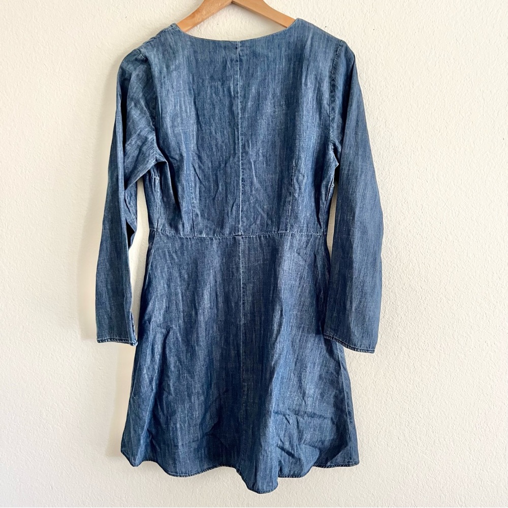 Madewell Denim Lilyblossom Button Front Dress NWT Sz 4 - Picture 6 of 8
